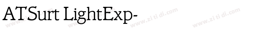 ATSurt LightExp字体转换